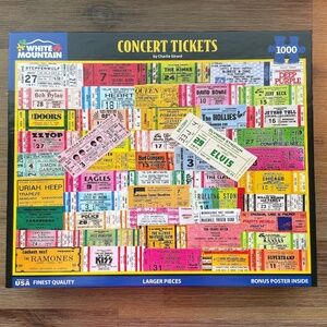 White Mountain Puzzle - Concert Tickets - 1000 pcs